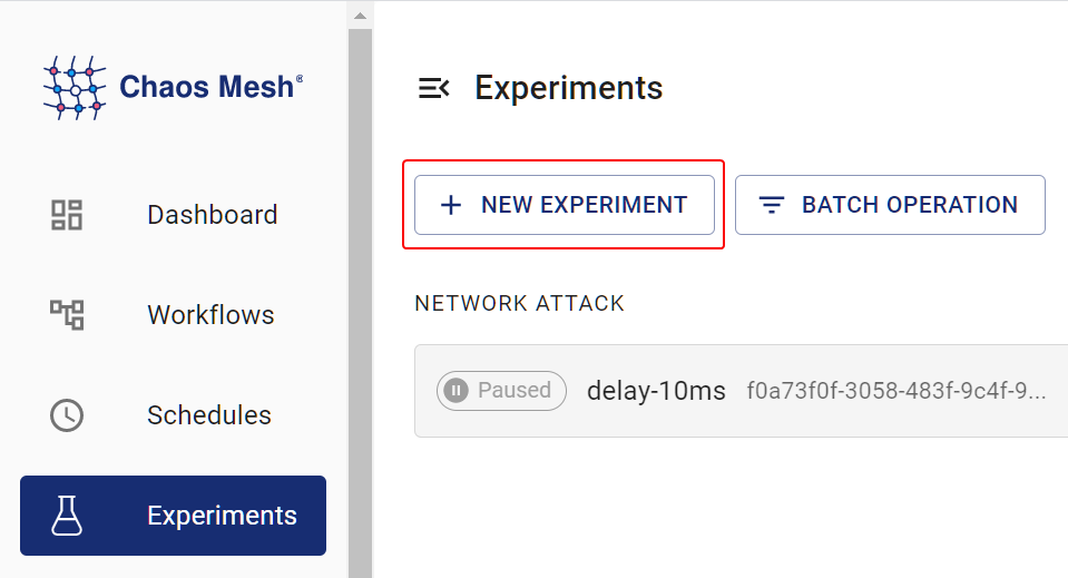 create a new experiment
