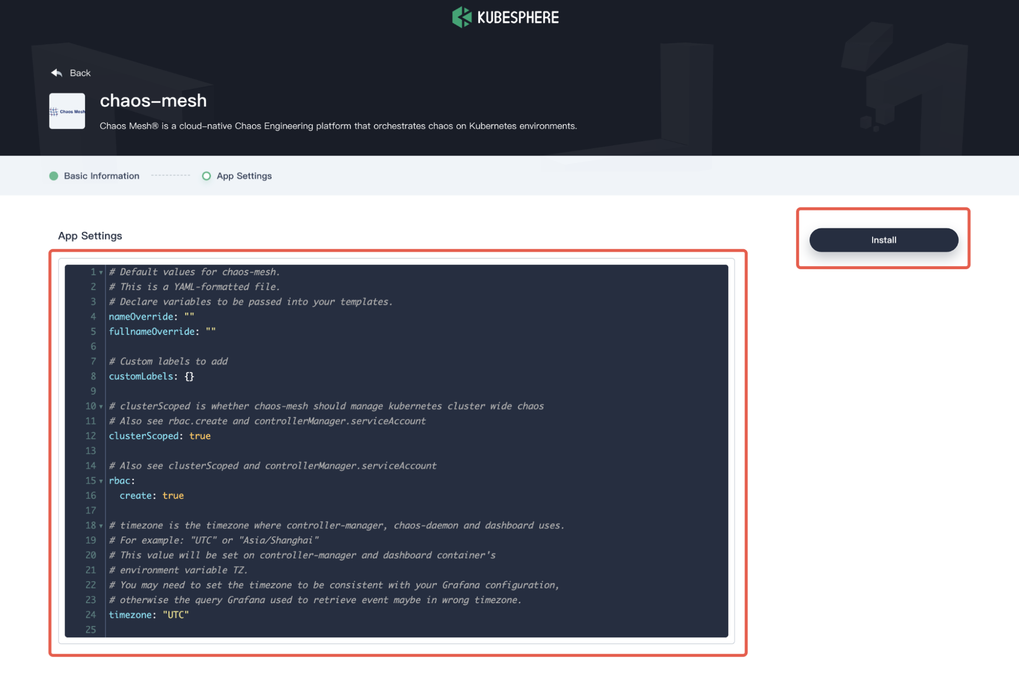 Configurations de Chaos Mesh